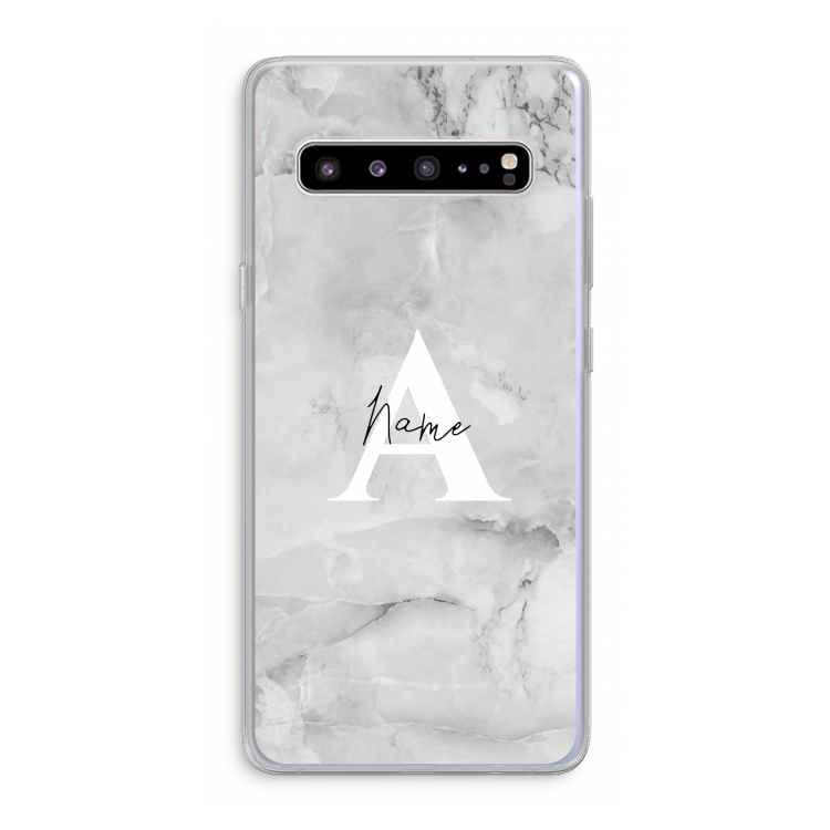 Ivory Marble: Samsung Galaxy S10 5G Transparant Hoesje