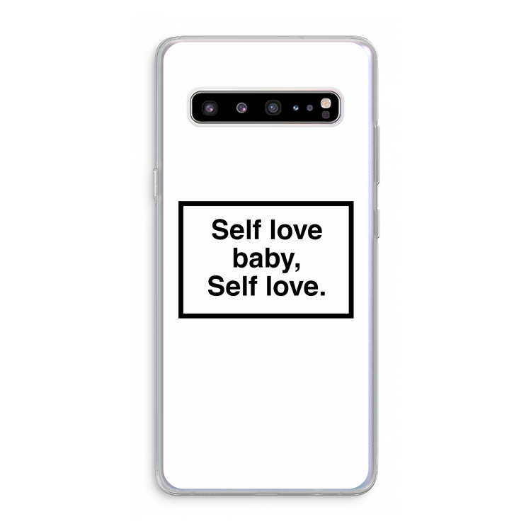 Self love: Samsung Galaxy S10 5G Transparant Hoesje