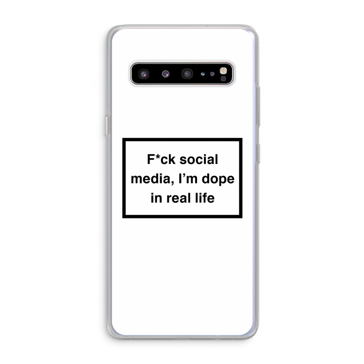 I'm dope: Samsung Galaxy S10 5G Transparant Hoesje