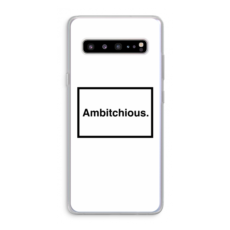 Ambitchious: Samsung Galaxy S10 5G Transparant Hoesje