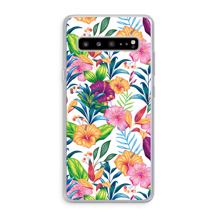 Tropisch 2: Samsung Galaxy S10 5G Transparant Hoesje