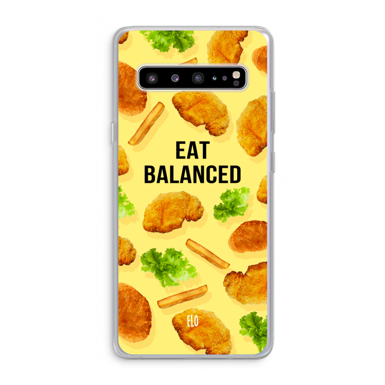 Eat Balanced: Samsung Galaxy S10 5G Transparant Hoesje