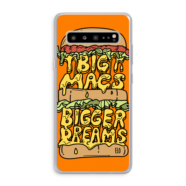 Big Macs Bigger Dreams: Samsung Galaxy S10 5G Transparant Hoesje