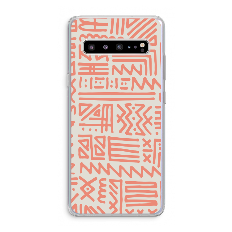 Marrakech Pink: Samsung Galaxy S10 5G Transparant Hoesje