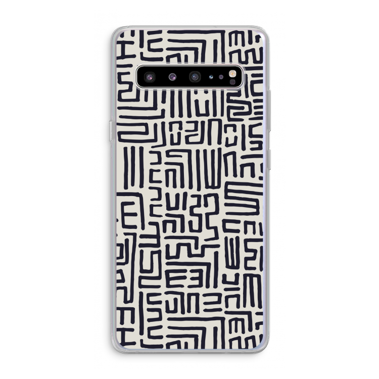 Moroccan Print: Samsung Galaxy S10 5G Transparant Hoesje
