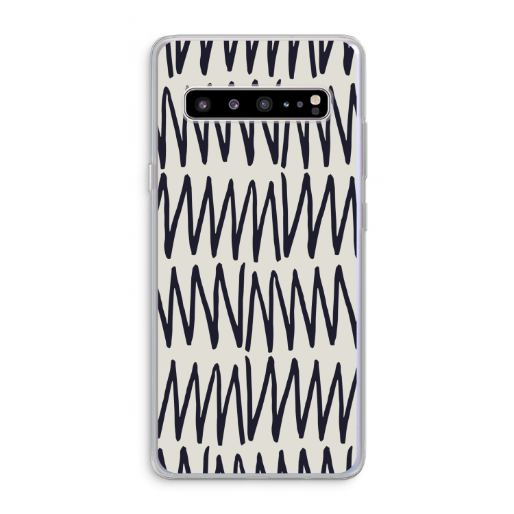 Marrakech Zigzag: Samsung Galaxy S10 5G Transparant Hoesje