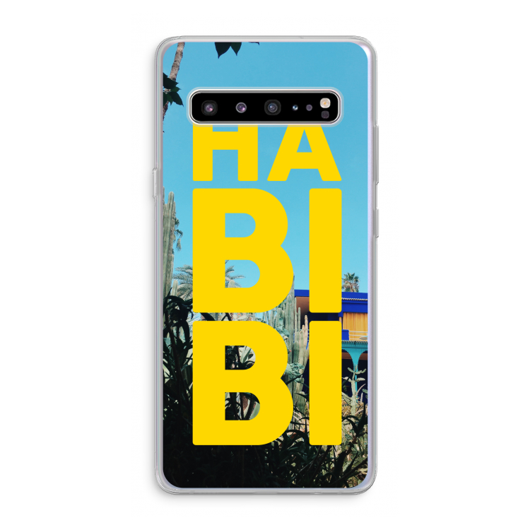 Habibi Majorelle : Samsung Galaxy S10 5G Transparant Hoesje