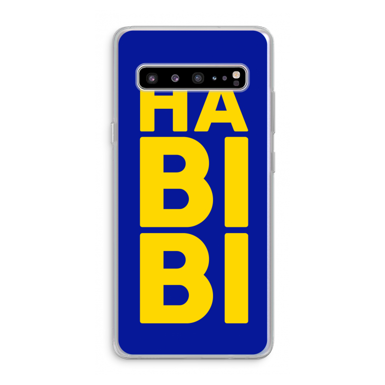 Habibi Blue: Samsung Galaxy S10 5G Transparant Hoesje