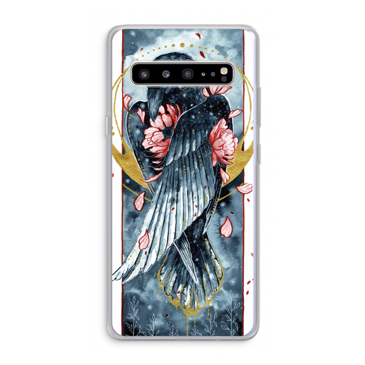 Golden Raven: Samsung Galaxy S10 5G Transparant Hoesje