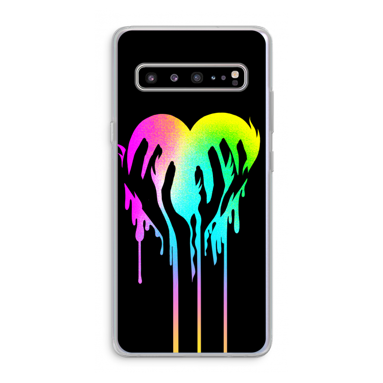Hold My Heart: Samsung Galaxy S10 5G Transparant Hoesje