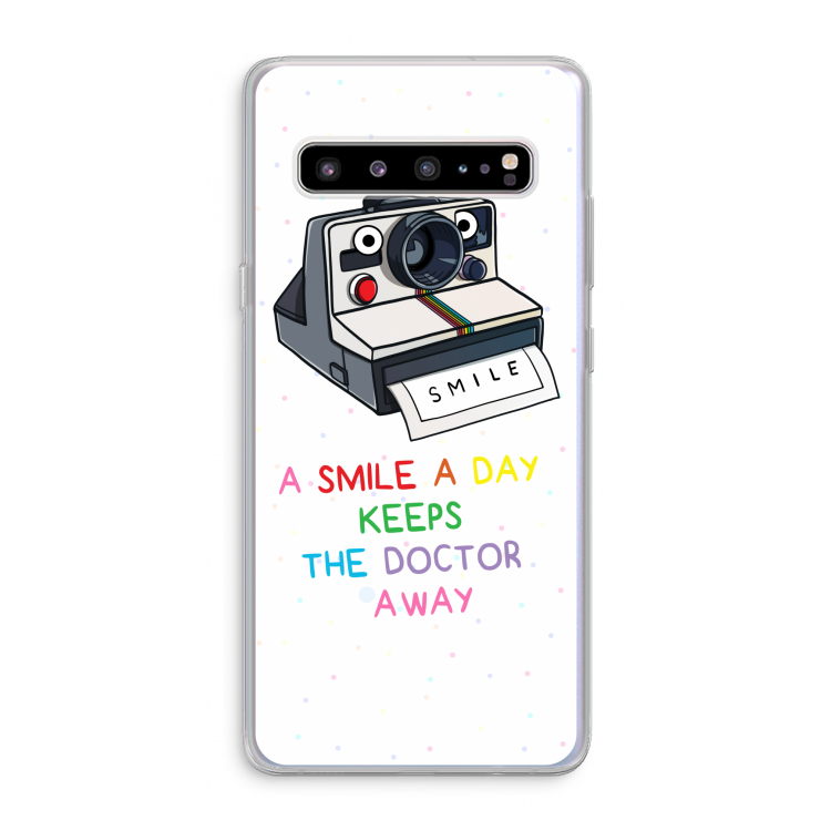 Smile: Samsung Galaxy S10 5G Transparant Hoesje