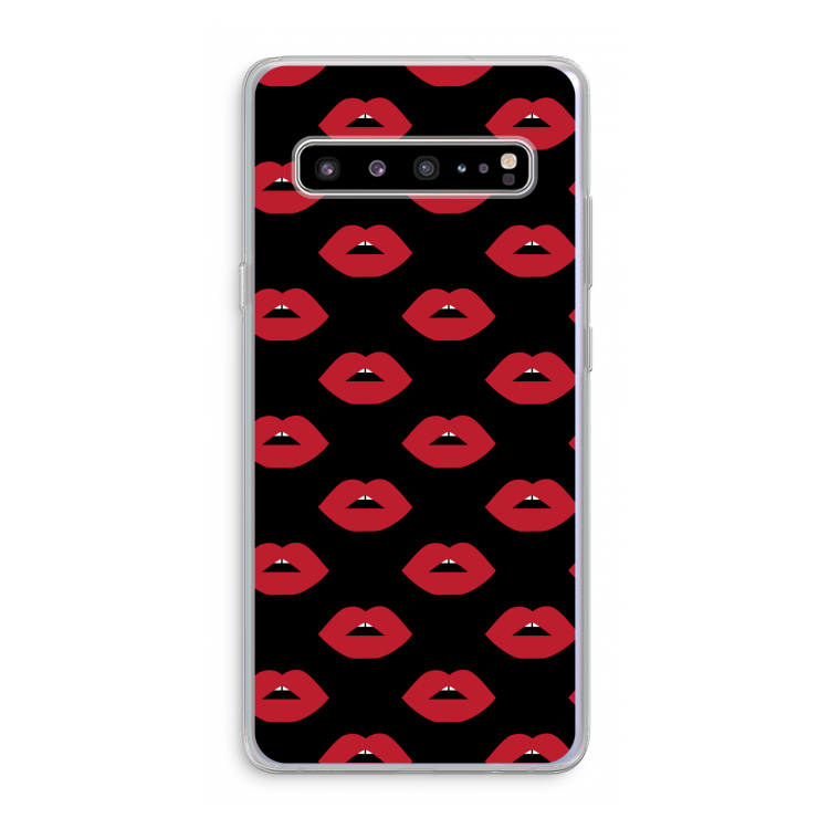 Lips: Samsung Galaxy S10 5G Transparant Hoesje