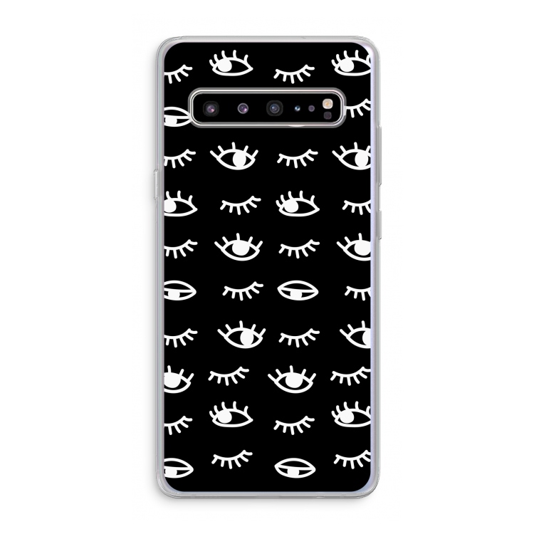 Eye pattern #3: Samsung Galaxy S10 5G Transparant Hoesje