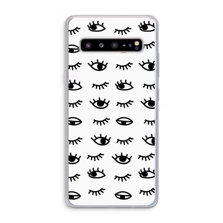 Eye pattern #2: Samsung Galaxy S10 5G Transparant Hoesje