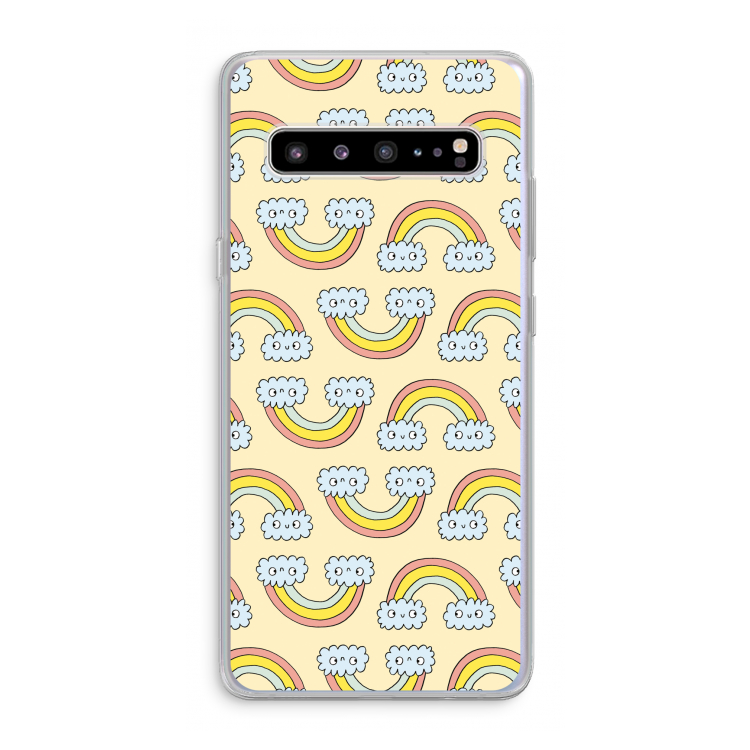 Regenboog: Samsung Galaxy S10 5G Transparant Hoesje