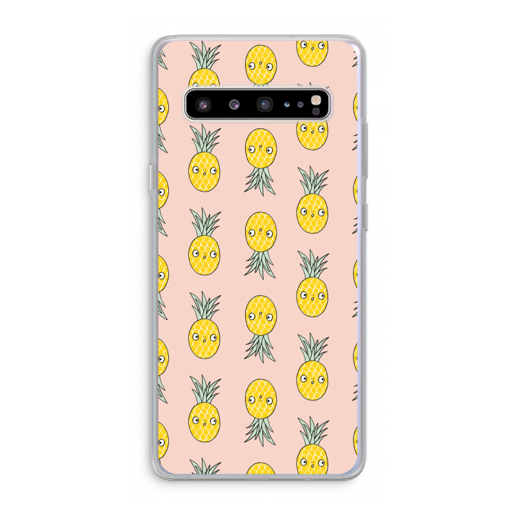 Ananas: Samsung Galaxy S10 5G Transparant Hoesje