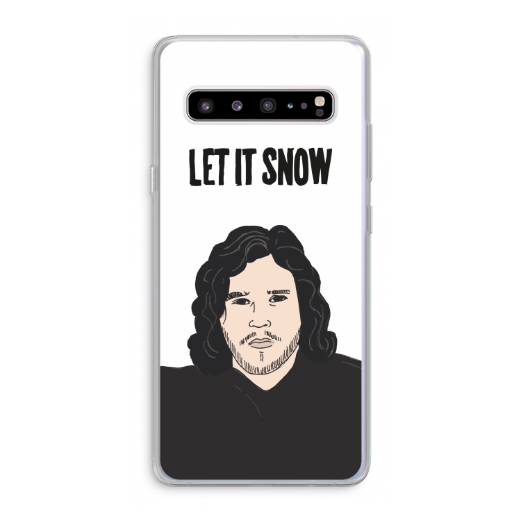Let It Snow: Samsung Galaxy S10 5G Transparant Hoesje