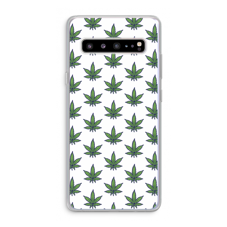 Weed: Samsung Galaxy S10 5G Transparant Hoesje