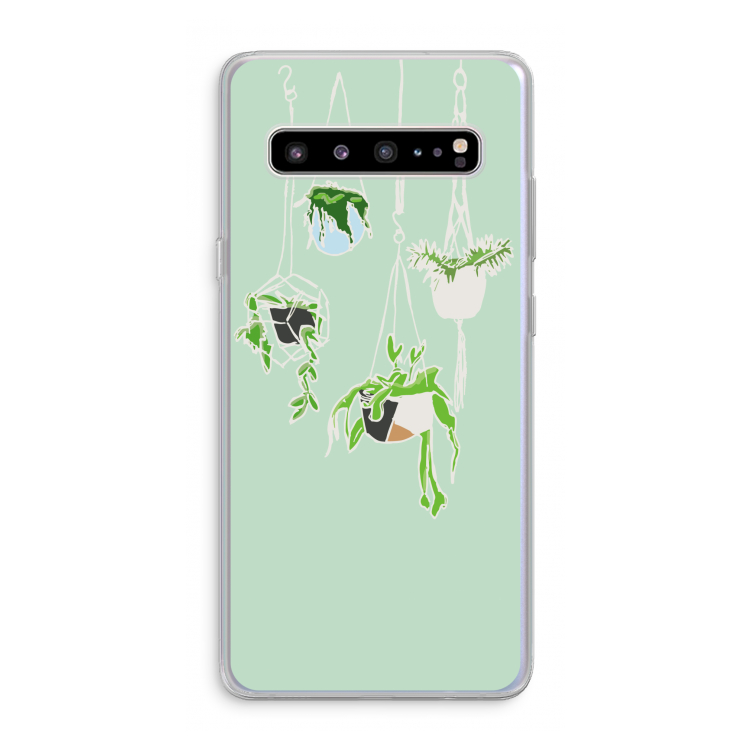 Hang In There: Samsung Galaxy S10 5G Transparant Hoesje
