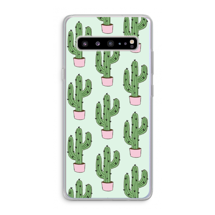Cactus Lover: Samsung Galaxy S10 5G Transparant Hoesje