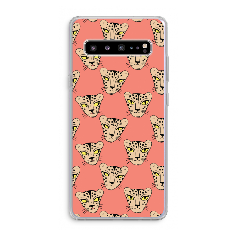 Tijger: Samsung Galaxy S10 5G Transparant Hoesje