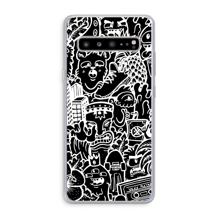 Vexx Black Mixtape: Samsung Galaxy S10 5G Transparant Hoesje