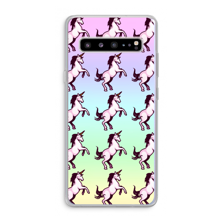 Musketon Unicorn: Samsung Galaxy S10 5G Transparant Hoesje