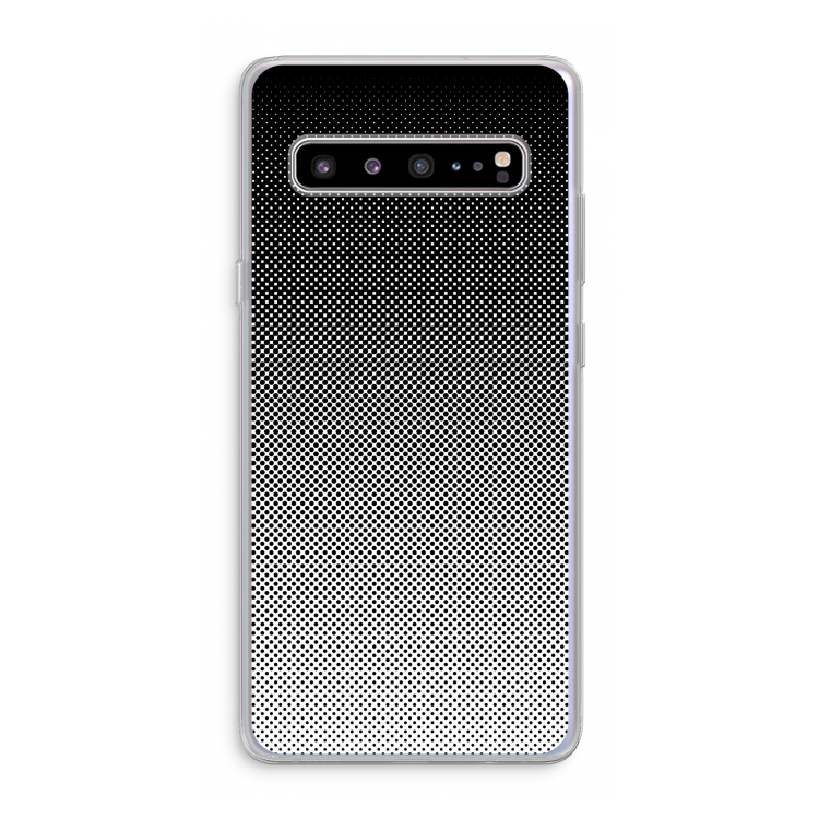 Musketon Halftone: Samsung Galaxy S10 5G Transparant Hoesje