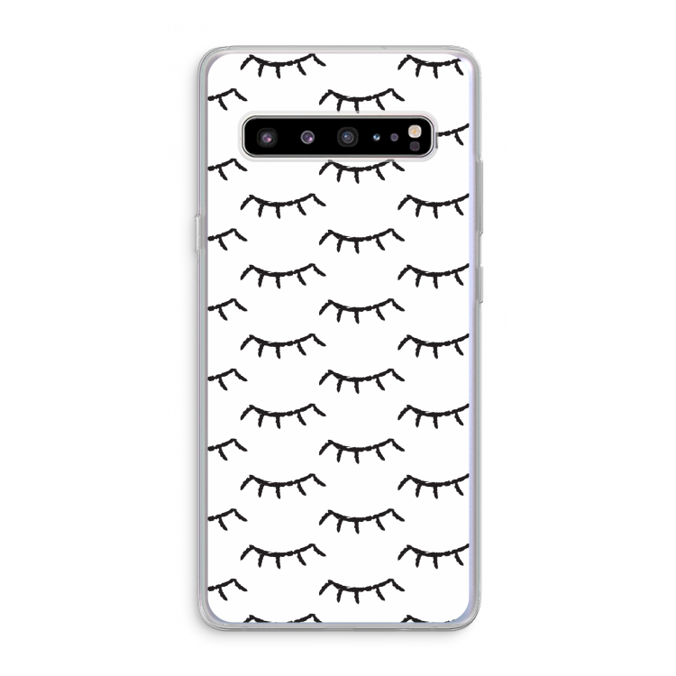 Wimpers: Samsung Galaxy S10 5G Transparant Hoesje
