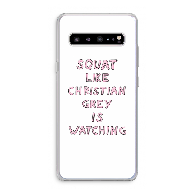 Christian Grey: Samsung Galaxy S10 5G Transparant Hoesje