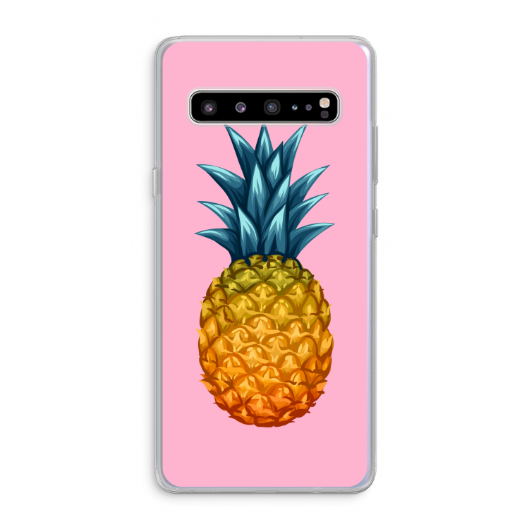 Grote ananas: Samsung Galaxy S10 5G Transparant Hoesje