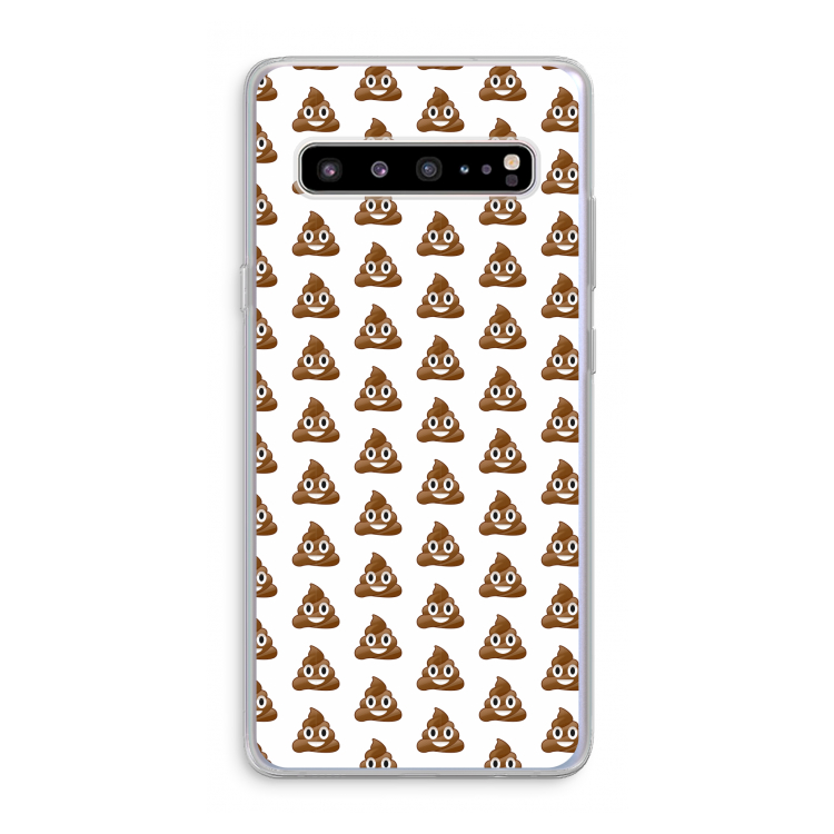 Poop emoji: Samsung Galaxy S10 5G Transparant Hoesje
