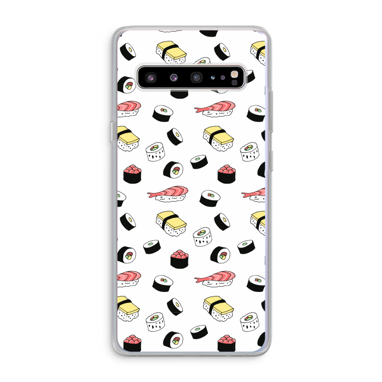 Sushi time: Samsung Galaxy S10 5G Transparant Hoesje