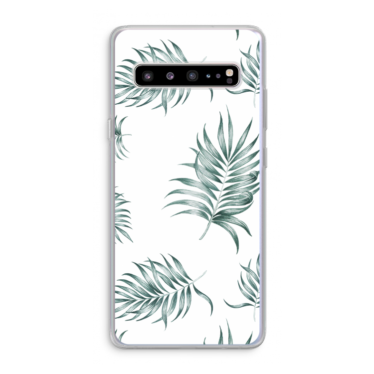 Simple leaves: Samsung Galaxy S10 5G Transparant Hoesje