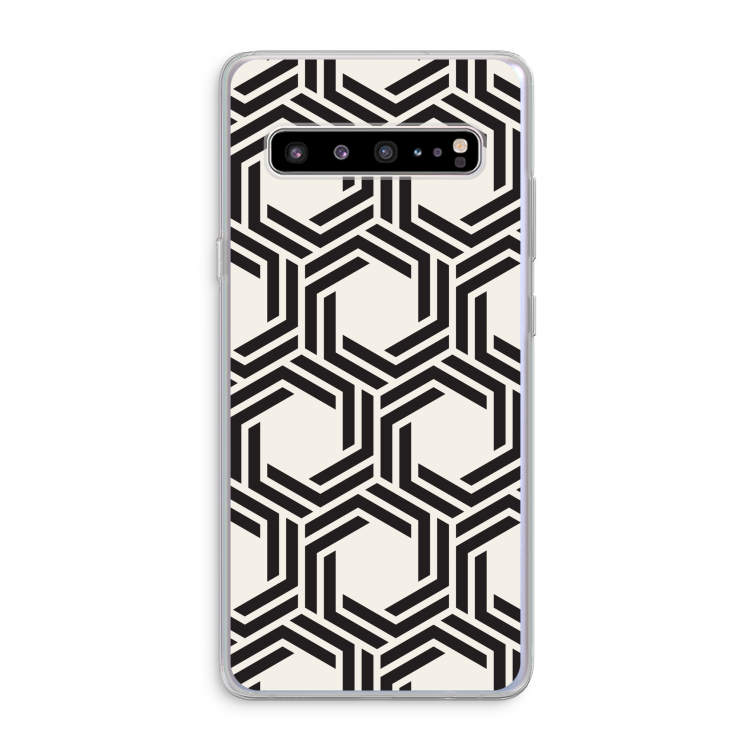 Geometrisch patroon: Samsung Galaxy S10 5G Transparant Hoesje