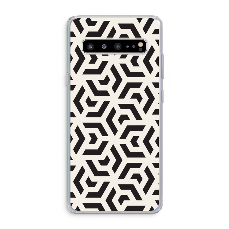 Crazy pattern: Samsung Galaxy S10 5G Transparant Hoesje