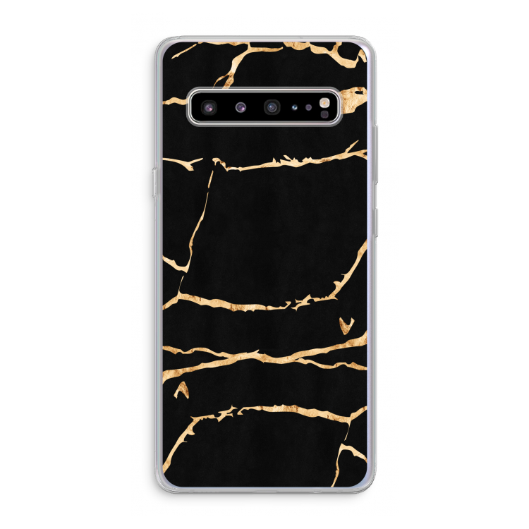 Gouden marmer: Samsung Galaxy S10 5G Transparant Hoesje