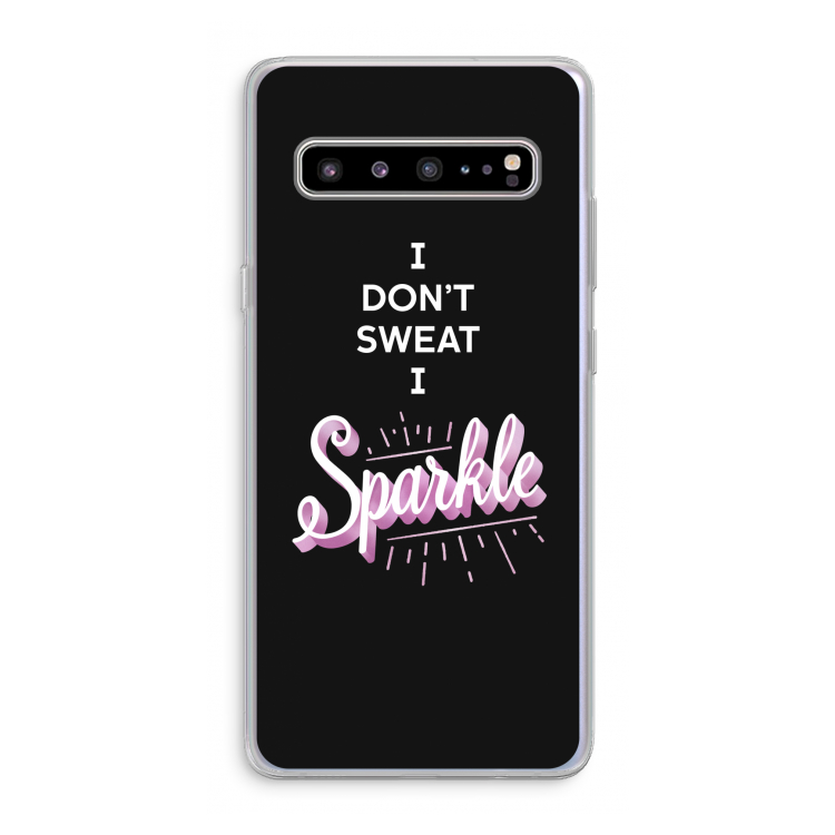 Sparkle quote: Samsung Galaxy S10 5G Transparant Hoesje