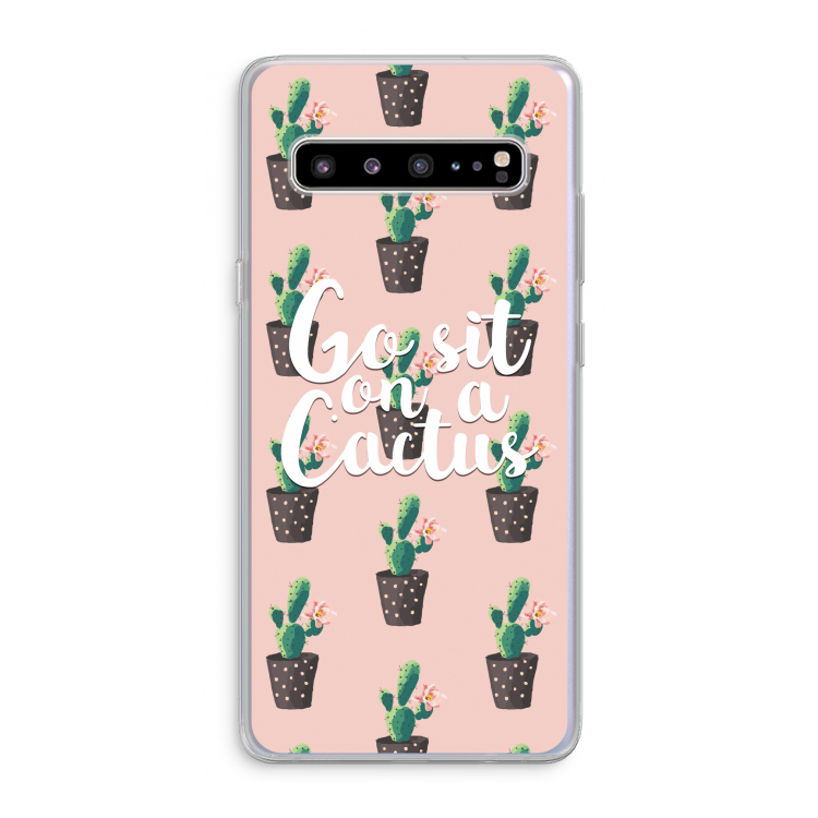 Cactus quote: Samsung Galaxy S10 5G Transparant Hoesje