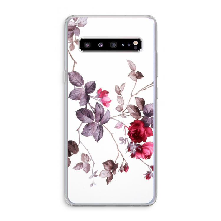 Mooie bloemen: Samsung Galaxy S10 5G Transparant Hoesje