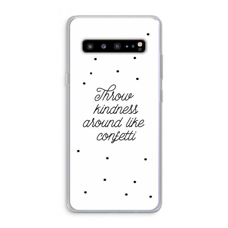 Confetti: Samsung Galaxy S10 5G Transparant Hoesje