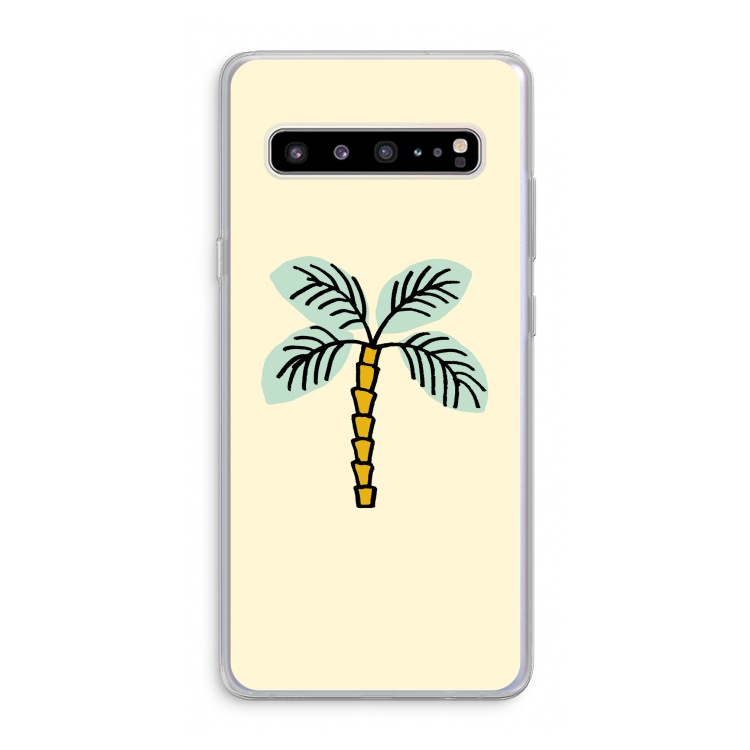Palmboom: Samsung Galaxy S10 5G Transparant Hoesje