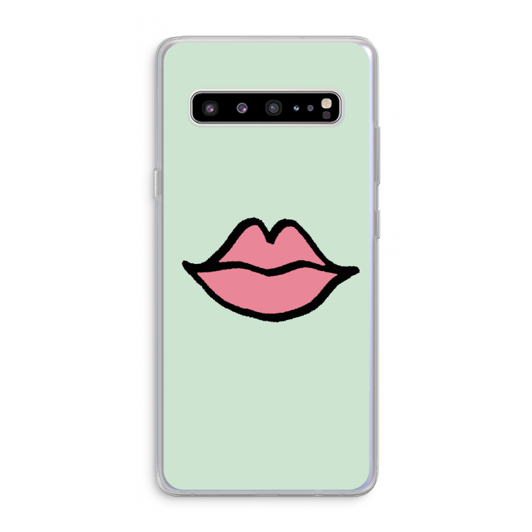 Kusje: Samsung Galaxy S10 5G Transparant Hoesje
