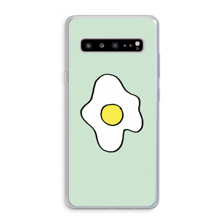 Spiegelei: Samsung Galaxy S10 5G Transparant Hoesje