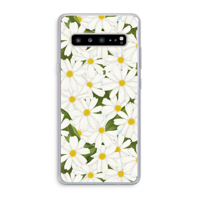 Summer Daisies: Samsung Galaxy S10 5G Transparant Hoesje