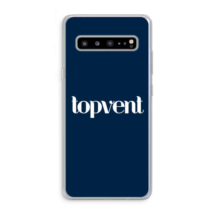 Topvent Navy: Samsung Galaxy S10 5G Transparant Hoesje