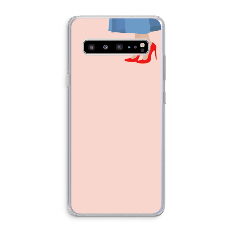 High heels: Samsung Galaxy S10 5G Transparant Hoesje