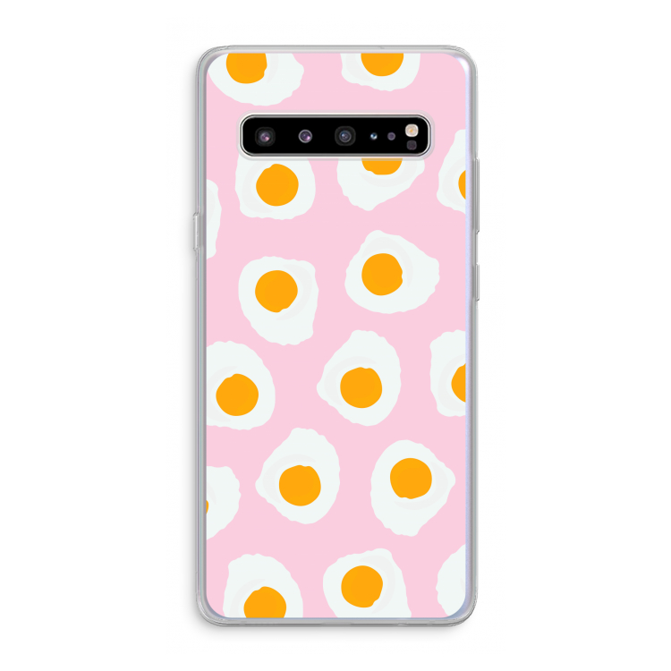 Dancing eggs: Samsung Galaxy S10 5G Transparant Hoesje