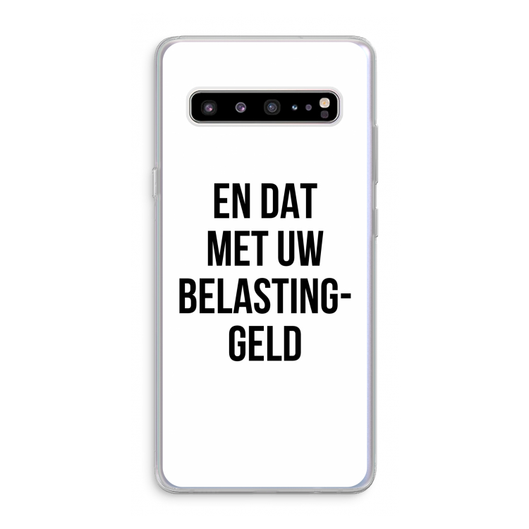 Belastinggeld: Samsung Galaxy S10 5G Transparant Hoesje