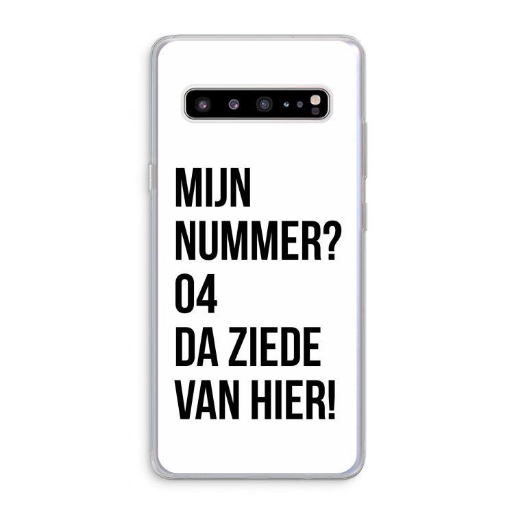 Da ziede van hier: Samsung Galaxy S10 5G Transparant Hoesje